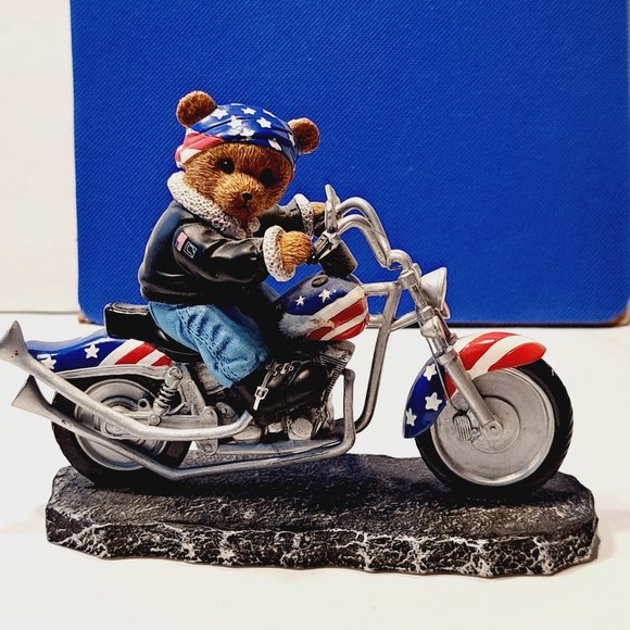 Faithful Fuzzies "Bear to be Wild" Born to Ride Collection Motorcycle USA Biker - Picture 1 of 10